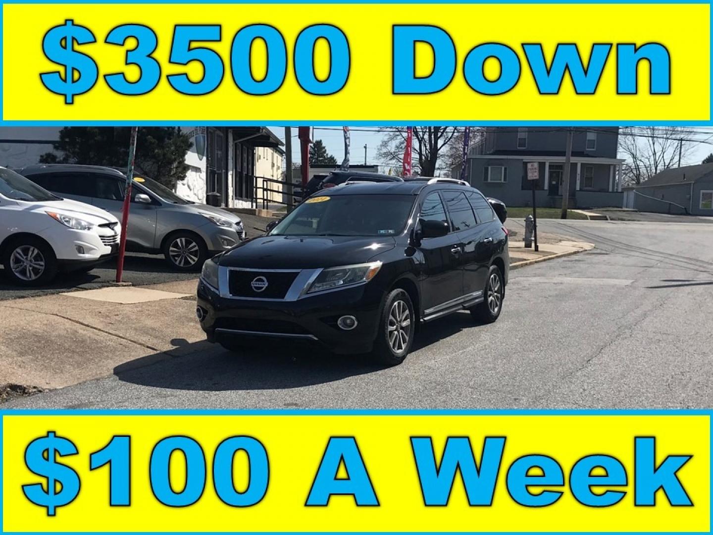 2014 Black /Black Nissan Pathfinder S 4WD (5N1AR2MM7EC) with an 3.5L V6 DOHC 24V engine, Continuously Variable Transmission transmission, located at 577 Chester Pike, Prospect Park, PA, 19076, (610) 237-1015, 39.886154, -75.302338 - Photo#0